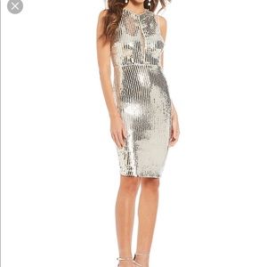 Sparkly Gianni Bini Alexis Sequin Midi Party Dress